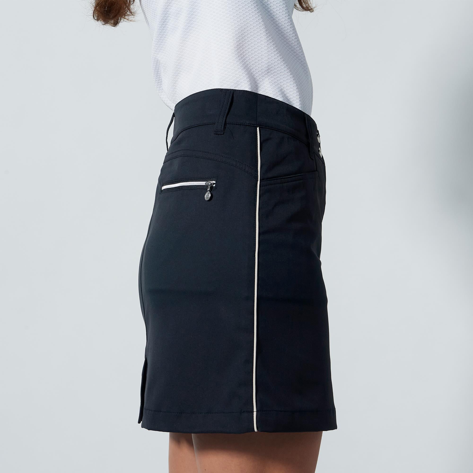Daily Sports Glam Ladies Golf Skort Black/Beige 45CM